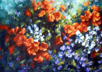 Flower Panel No 5 - 86 x 52cm