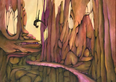 Violets Next Adventure 76 x 60cm