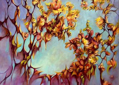 Sweet Content 76 x 76cm - oil on canvas