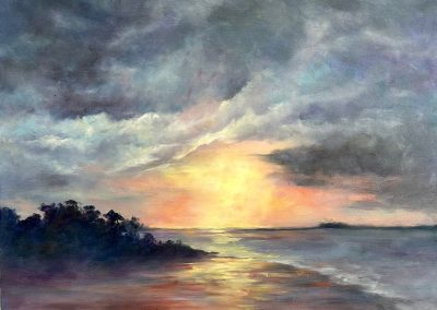 Calm Waters, Burrum Heads 76cm x 76cm