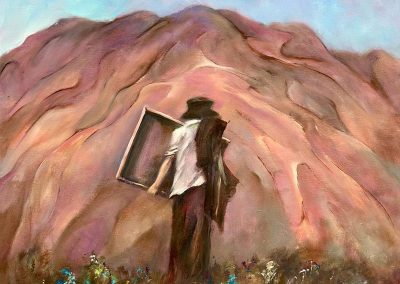 Into her Landscape 60 x 60cm